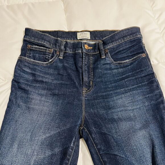 J.Crew Lookout High Rise Skinny Jeans Dark Wash Size 28x29 - Picture 3 of 9